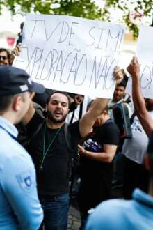 Protesto TVDE em Lisboa